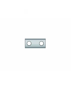 HM wisselmes 60x12x1.5 - 2 gaten
